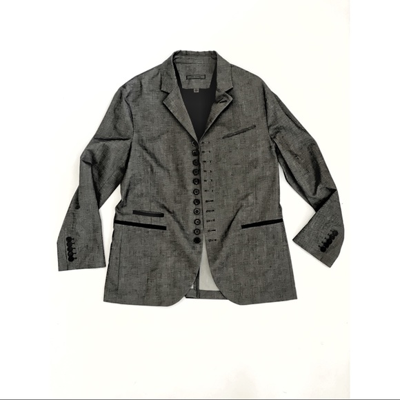 John Varvatos Grey Multibutton Jacket Size 54 - Picture 1 of 5